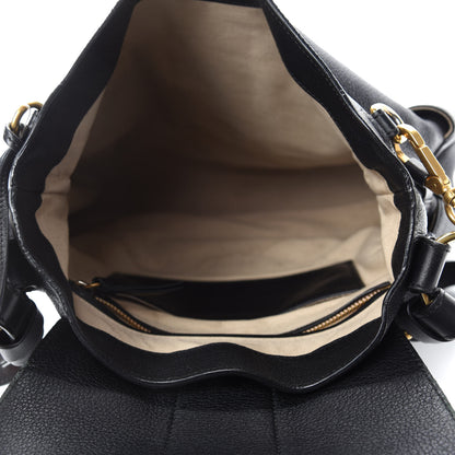 Chloe Grained Lambskin Calfskin Medium Lexa Shoulder Bag Black 5 of 14