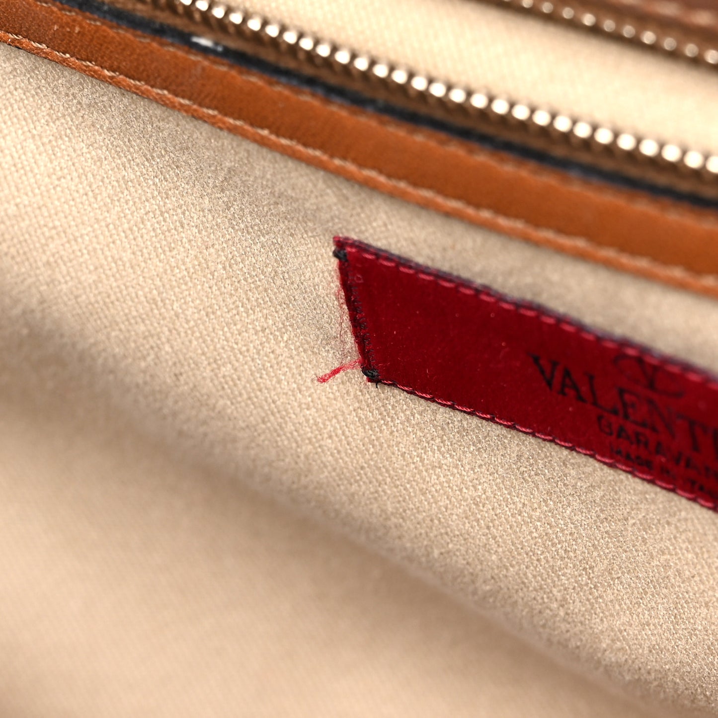 Vitello Lace Demetra Satchel Cognac