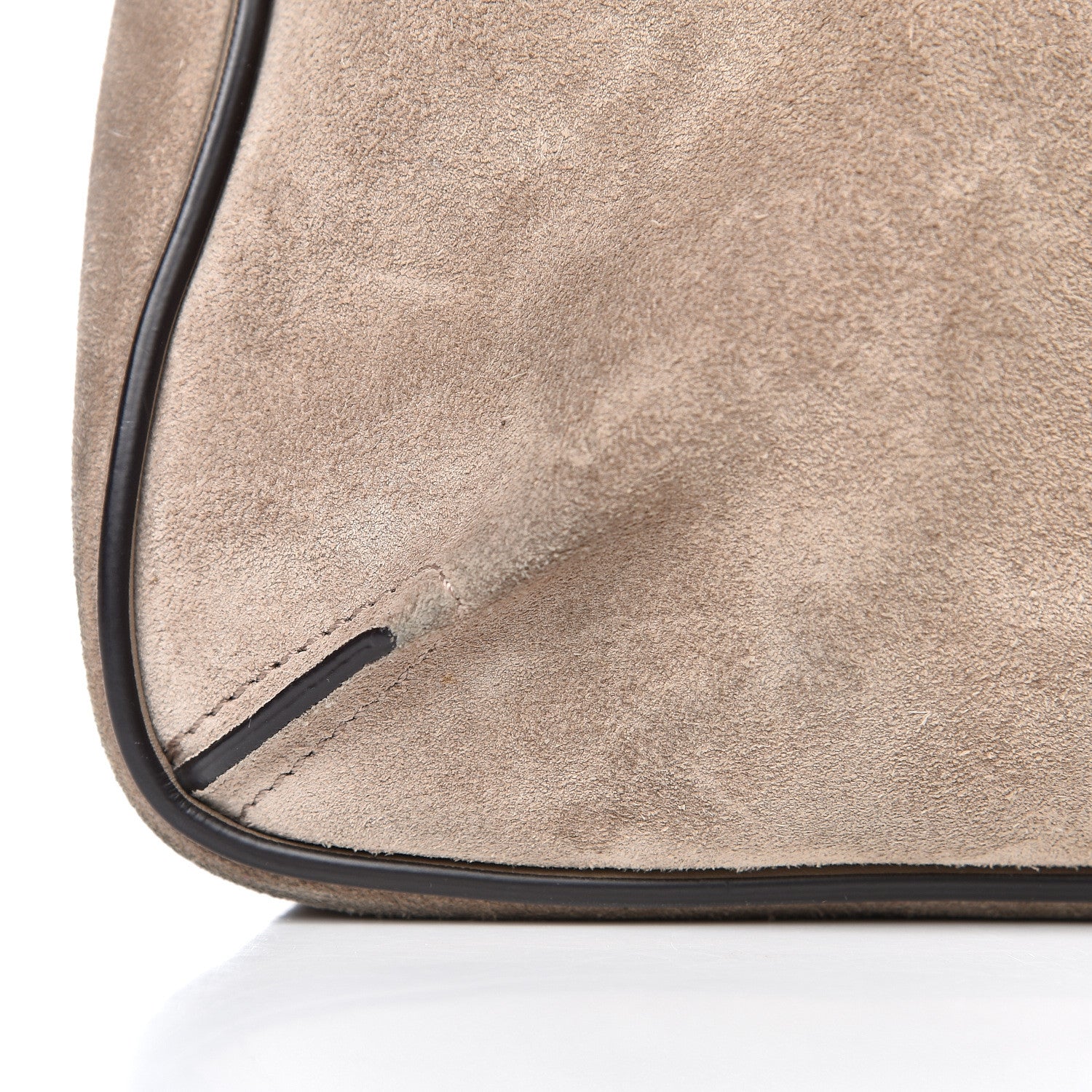 Chloe Suede Calfskin Small Lexa Shoulder Bag Motty Grey 15 of 16