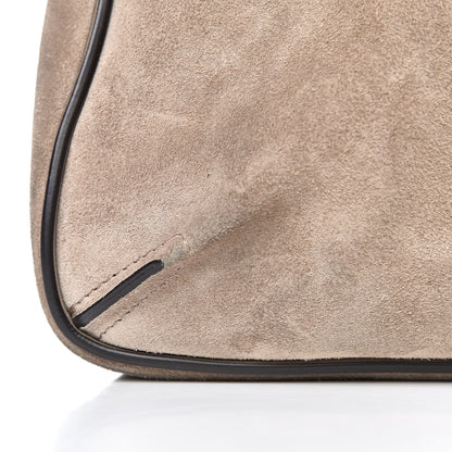 Chloe Suede Calfskin Small Lexa Shoulder Bag Motty Grey 15 of 16