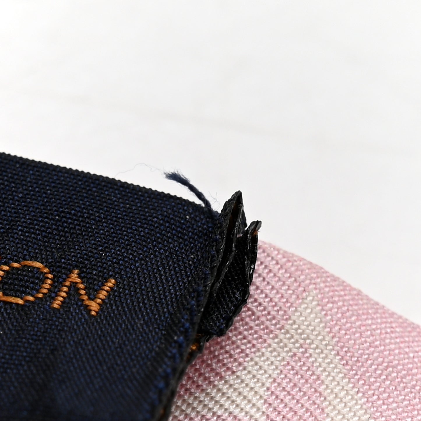 Silk Monogram Superstition Bandeau Rose Clair