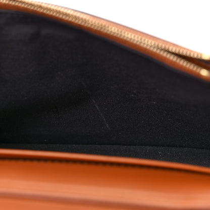 Fendi Vitello King Tamponato Logo Embossed Medium Wallet On Chain Cuoio 11 of 12
