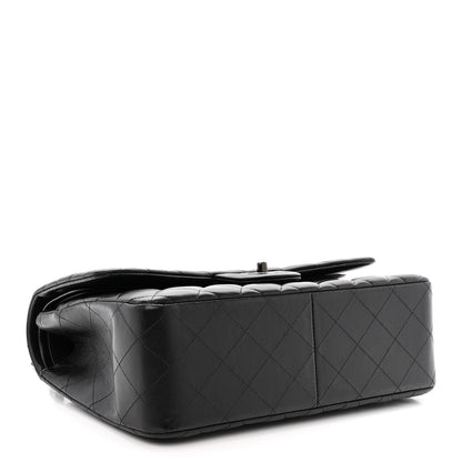 Chanel Lambskin Quilted Jumbo Double Flap So Black 4 of 10