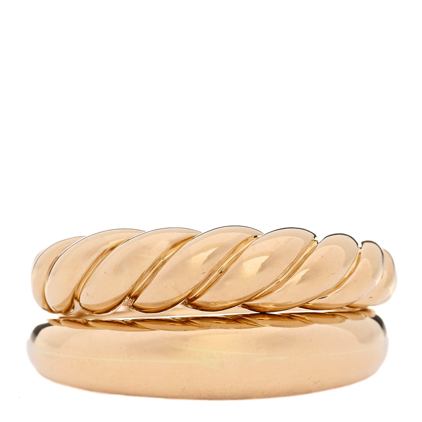 18K Yellow Gold Pure Form Stack Rings 60 9