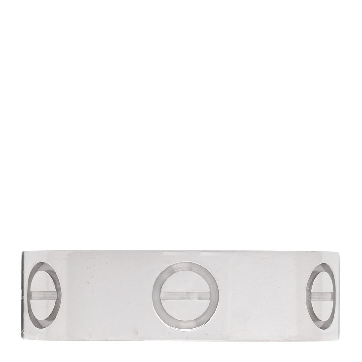 Cartier 18K White Gold 5.5mm LOVE Ring 53 6.25 1 of 5