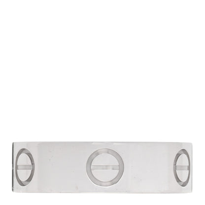 Cartier 18K White Gold 5.5mm LOVE Ring 53 6.25 1 of 5