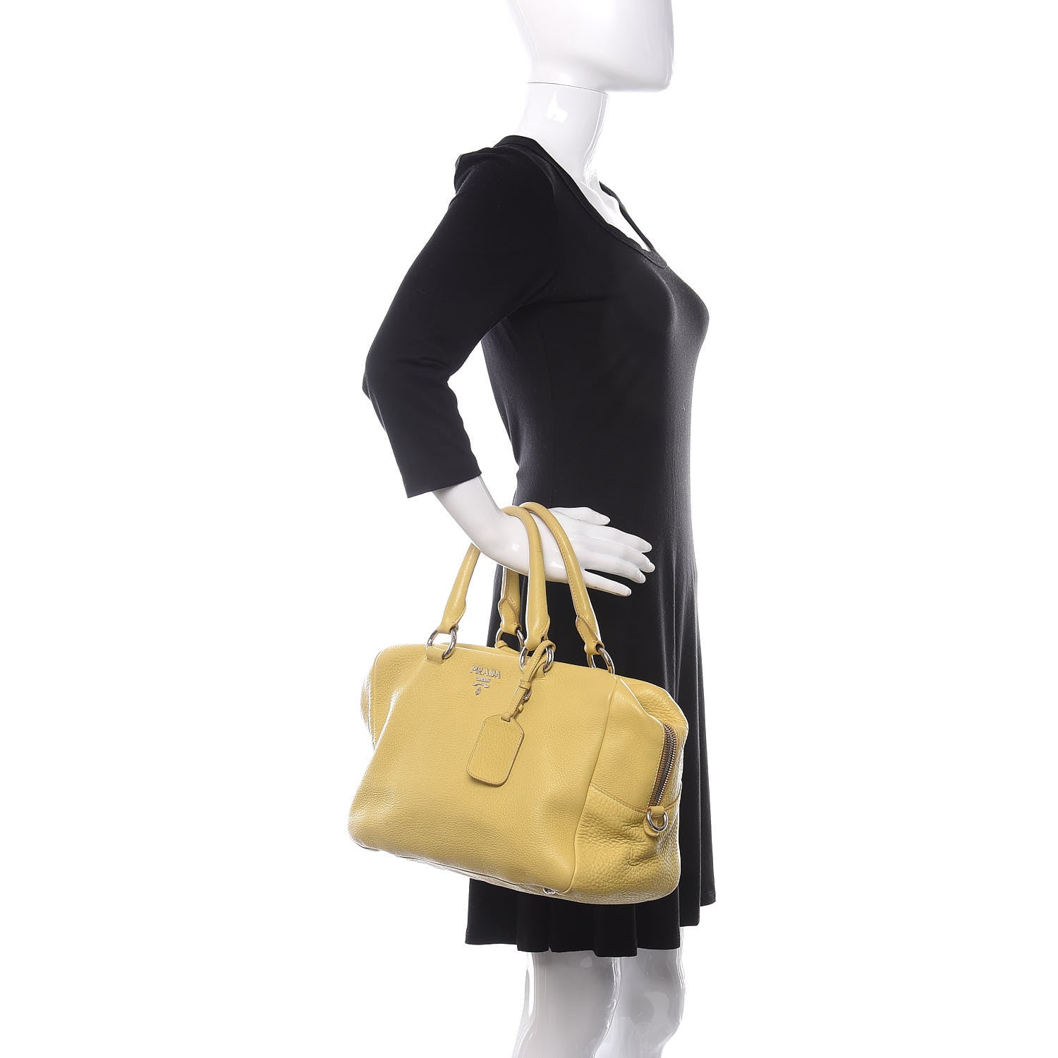 Prada Vitello Daino Satchel Ananas 2 of 17