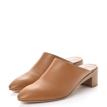 Hermes Calfskin Reveuse Mules 37.5 Palissandre 3 of 12