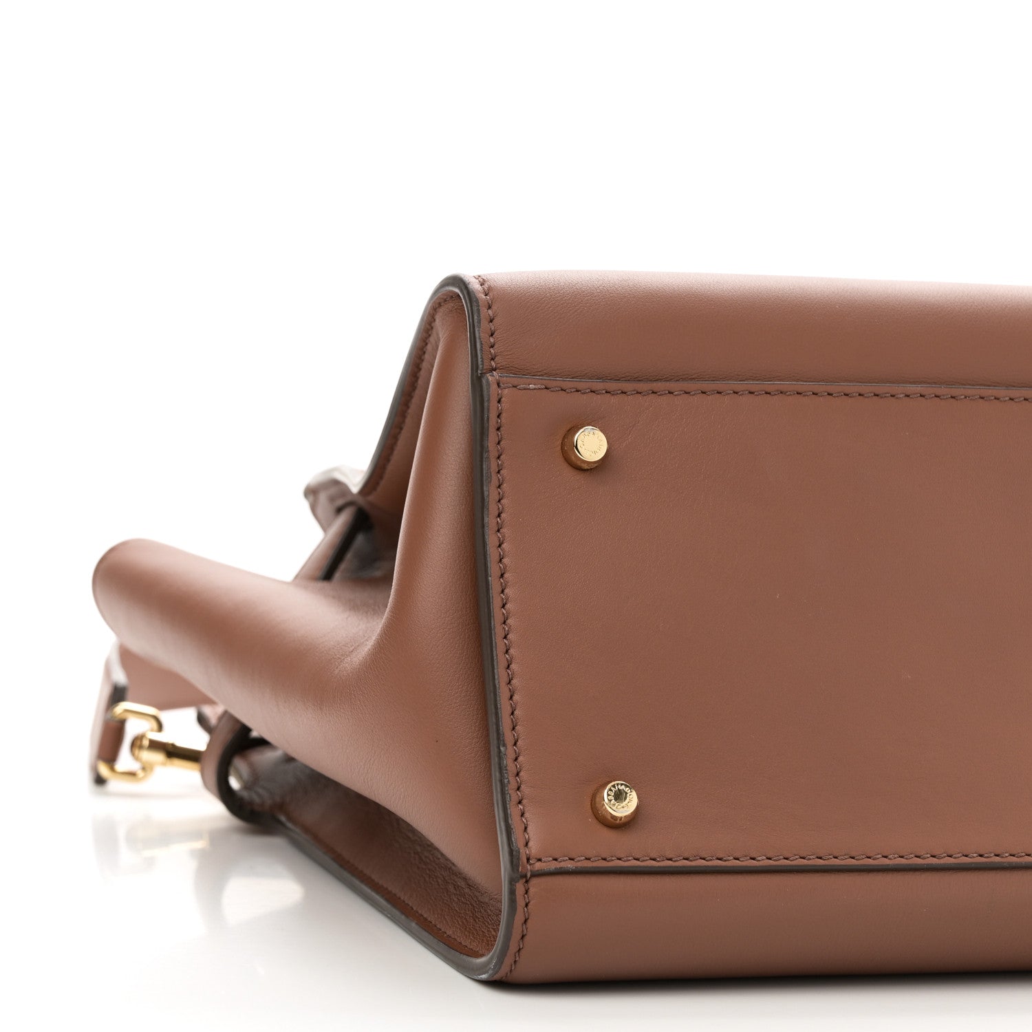 Dolce & Gabbana DOLCE GABBANA Vitello Morbido Large Sicily 62 Bag Brown 8 of 9