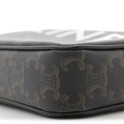 Celine Triomphe Canvas Medium Messenger Bag Black 10 of 10