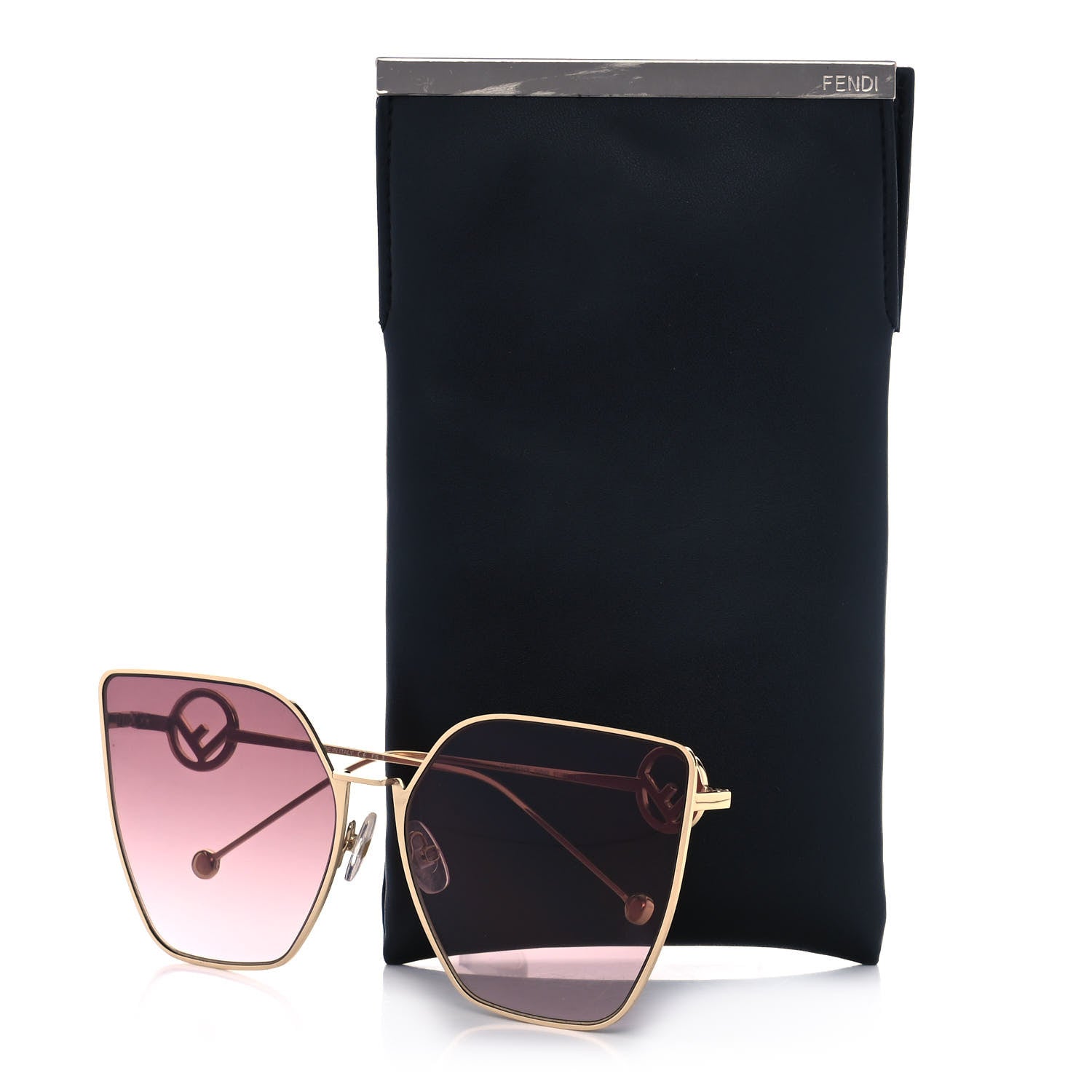 Fendi Metal F is Fendi Sunglasses FF 0323/S Pink 7 of 7