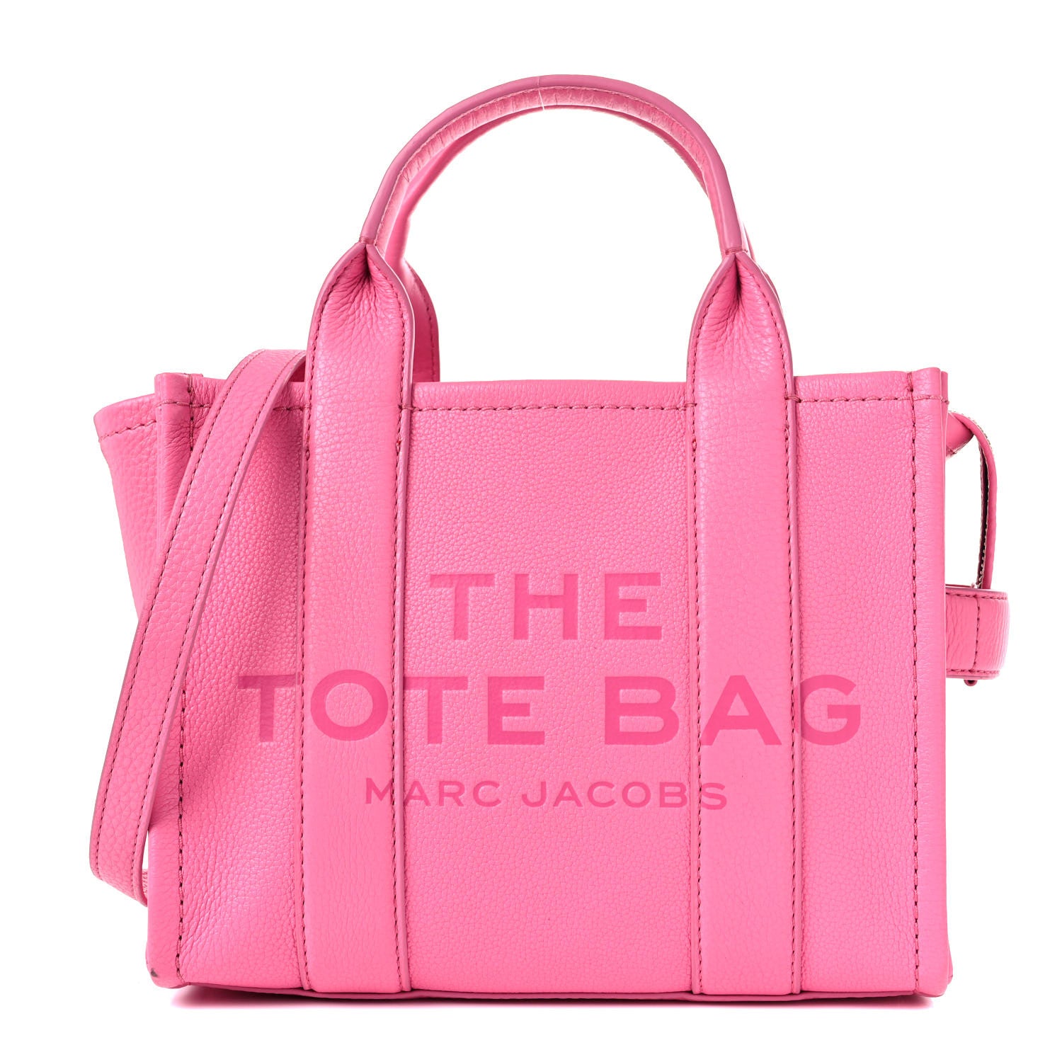 Marc Jacobs Grained Calfskin Small The Tote Bag Pink 1 of 12