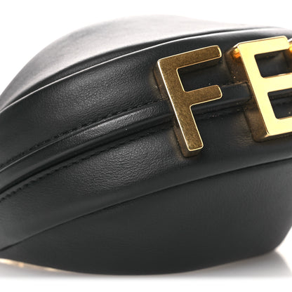 Fendi Vitello Grace Matte Nano Fendigraphy Hobo Charm Black 9 of 11