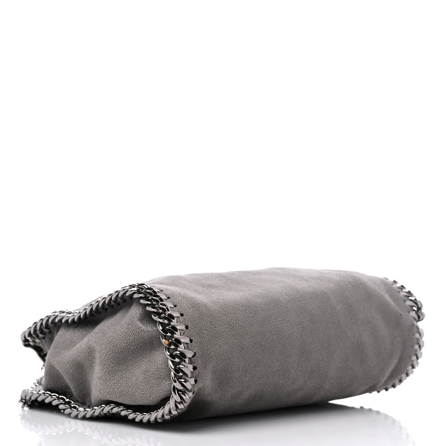 Shaggy Deer Mini Falabella Fold Over Tote Light Grey
