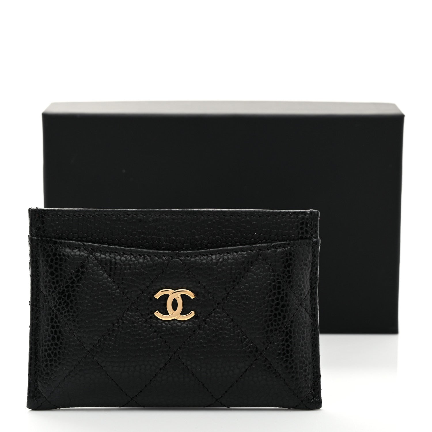 Chanel Caviar Quilted Card Holder Black 9 of 9