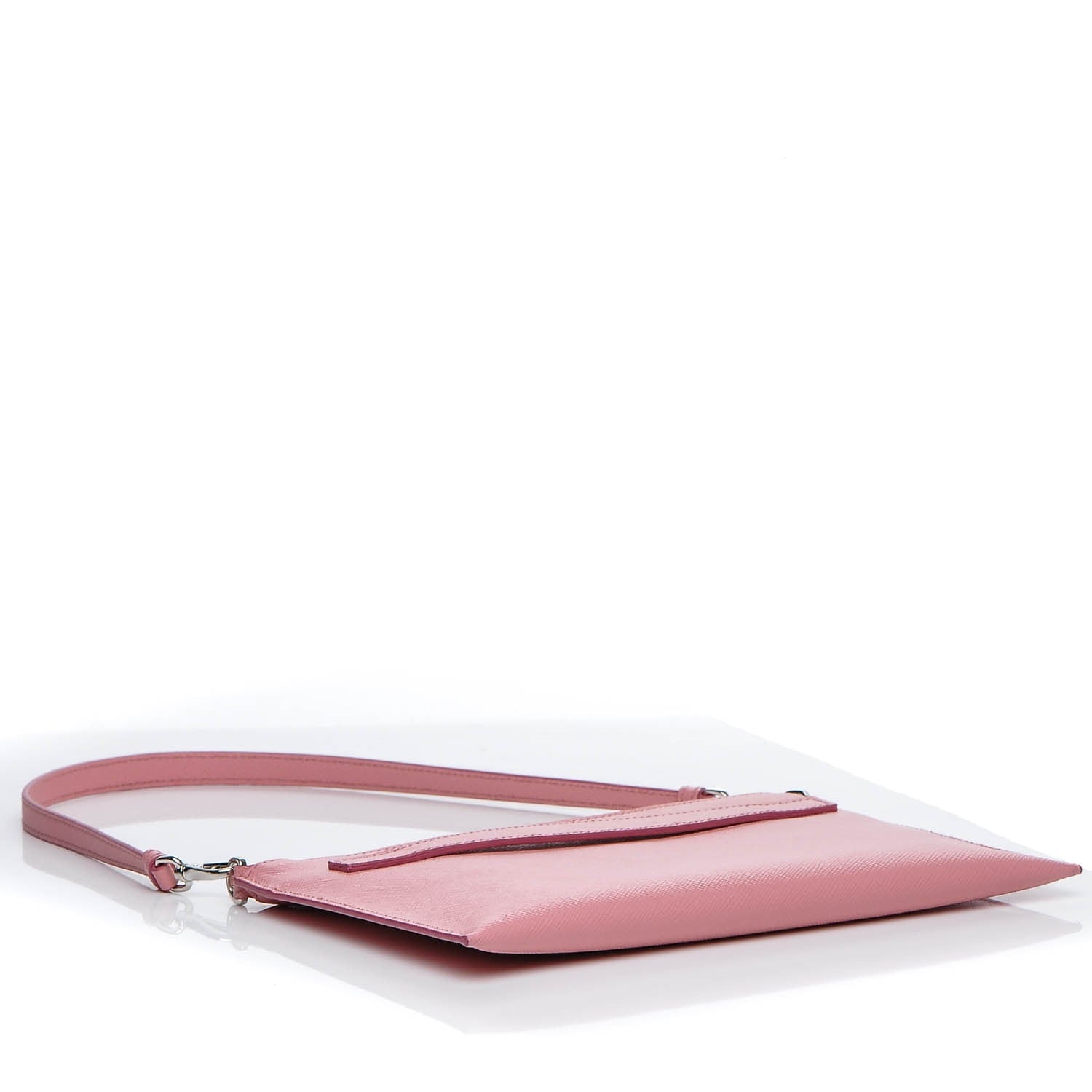 Prada Saffiano Flat Zip Wristlet Petalo 4 of 7