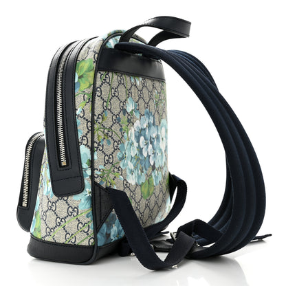 Gucci GG Supreme Monogram Blooms Small Day Backpack Blue 3 of 14