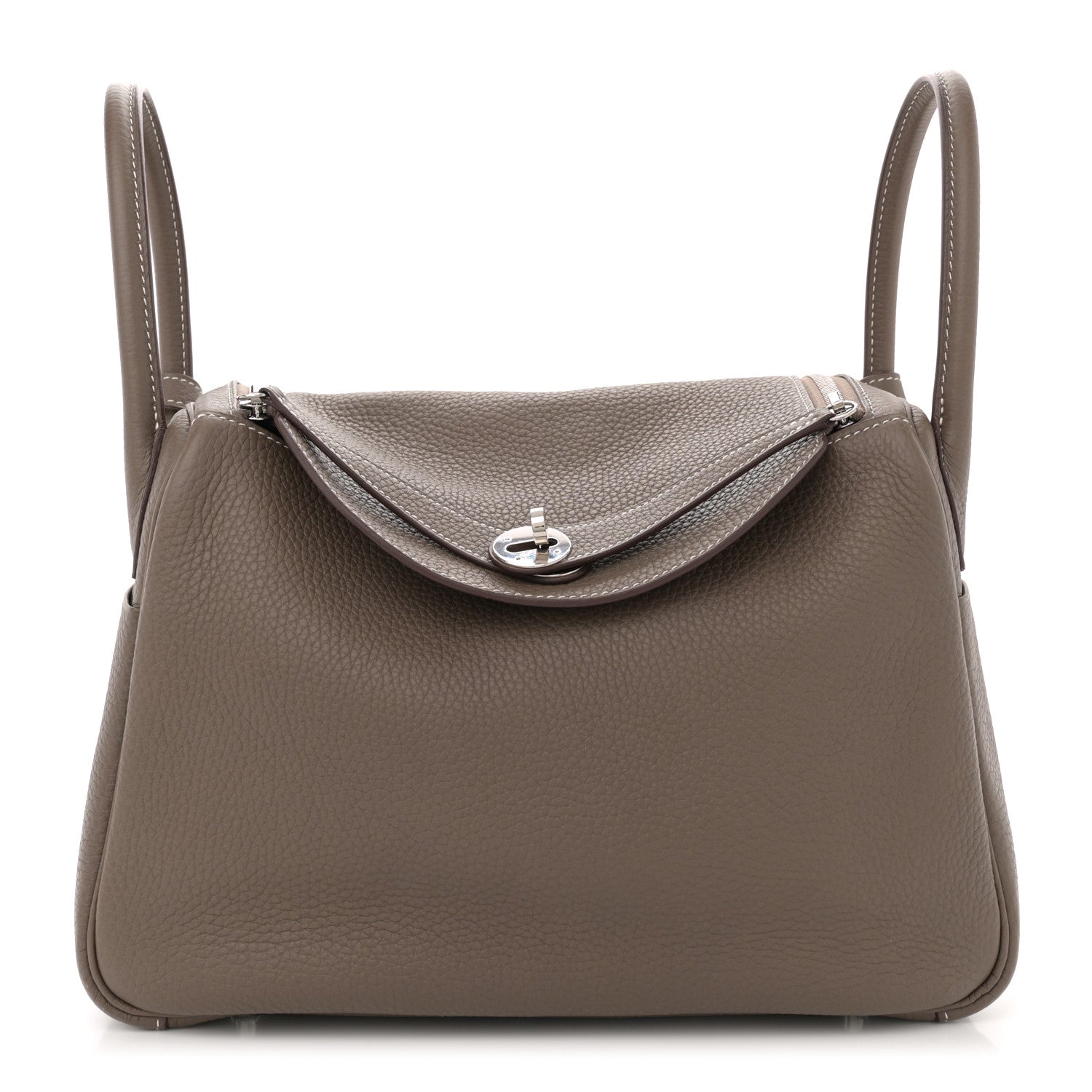 Hermes Taurillon Clemence Lindy 30 Etoupe 1 of 10