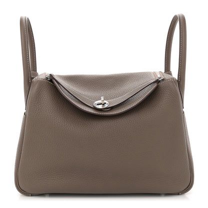 Hermes Taurillon Clemence Lindy 30 Etoupe 1 of 10