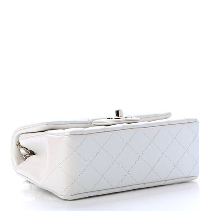 Chanel Iridescent Calfskin Quilted Mini Rectangular Flap White 3 of 4