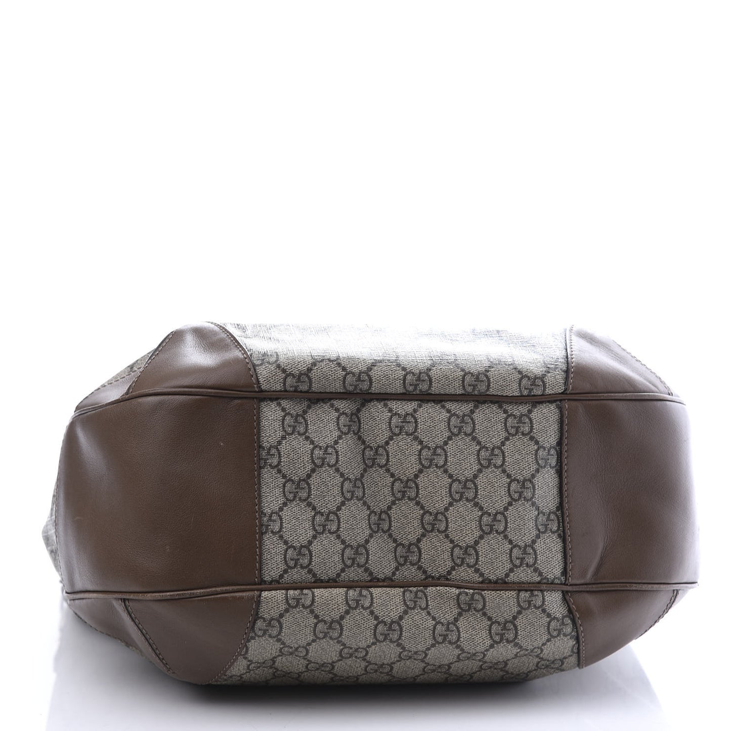 GG Supreme Monogram Margaux Calfskin Medium Nice Hobo Beige Ebony Acero