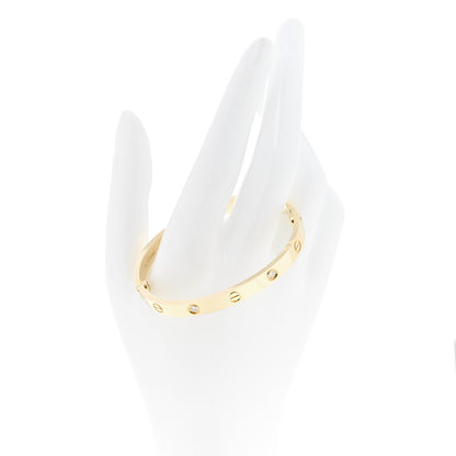 Cartier 18K Yellow Gold 4 Diamond LOVE Bracelet 17 2 of 7