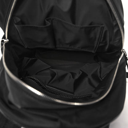 Burberry Nylon Logo Print Backpack Black 4 of 9