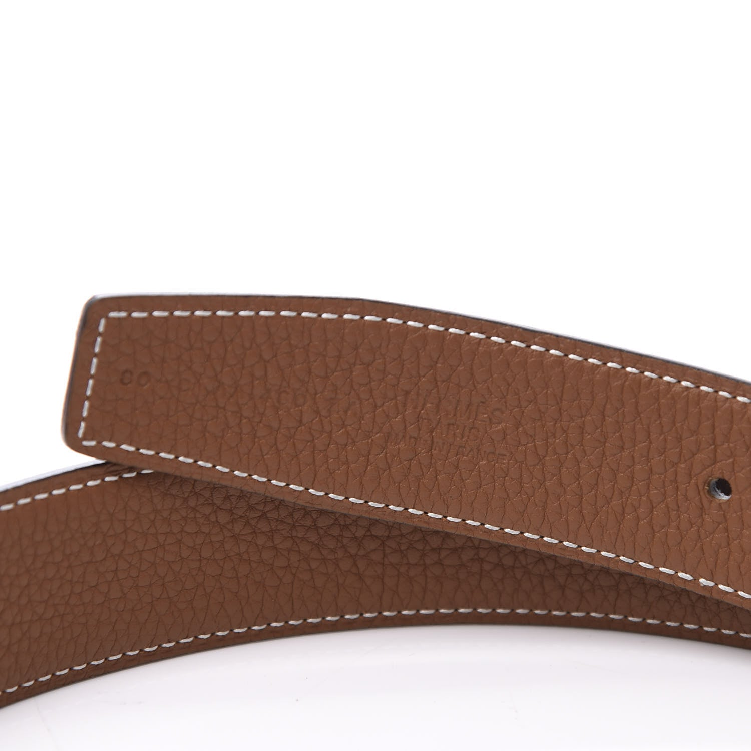 Hermes Box Togo 32mm H Belt 80 Black Gold 5 of 8