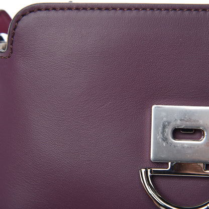 Fendi Vitello Century Pearl Bi-Color Scalloped Mini Back to School Backpack Amarone Black Cherry 12 of 12