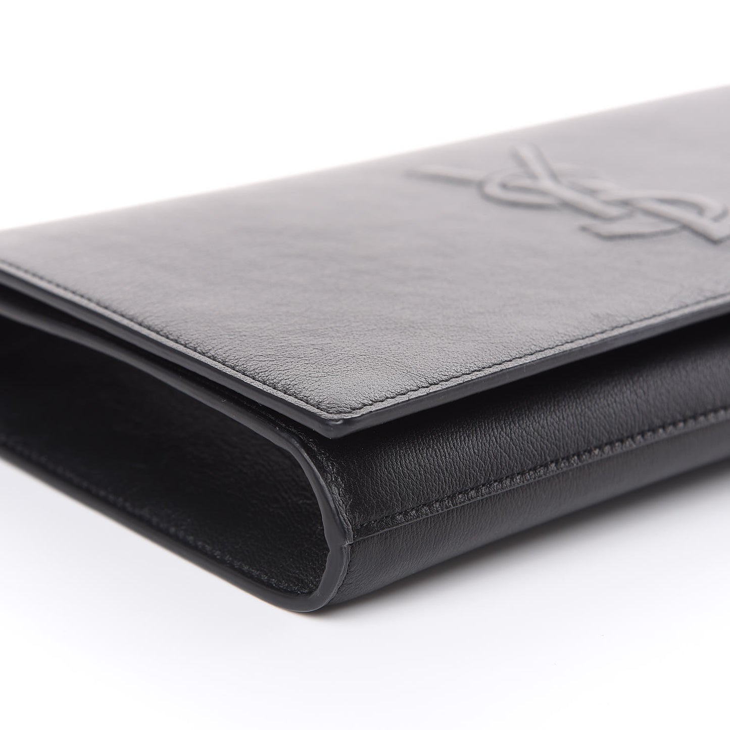 Calfskin Monogram Large Belle De Jour Clutch Black