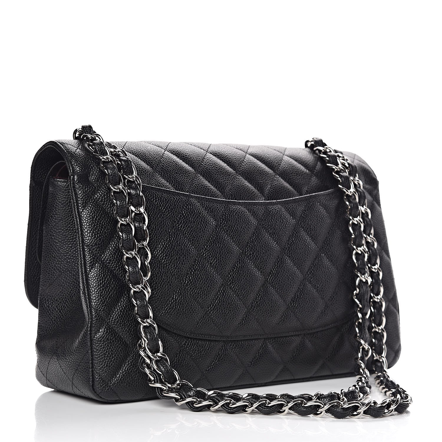 Chanel Caviar Quilted Jumbo Double Flap Black 3 of 9