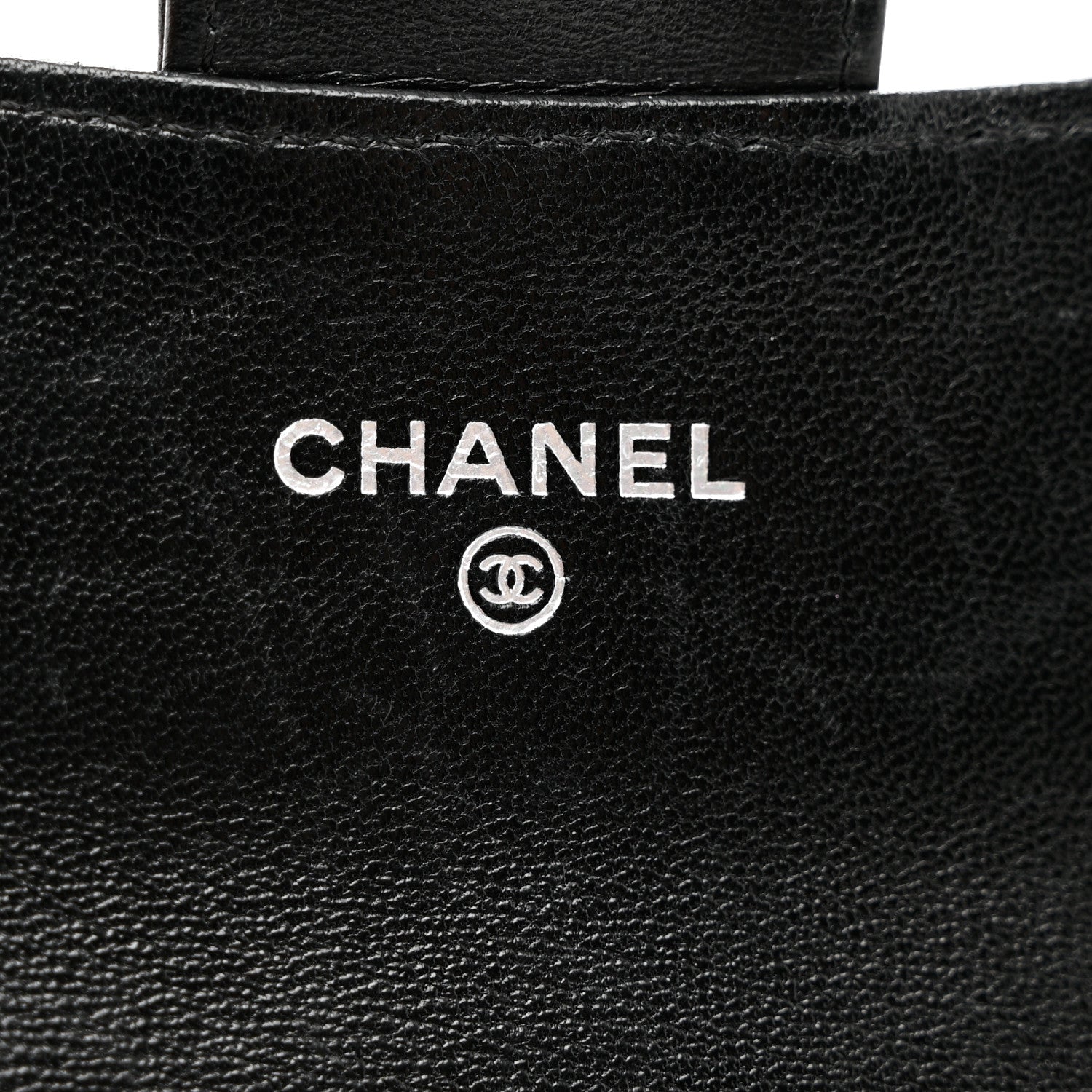 Chanel Lambskin Quilted Flap Card Holder Wallet Black 7 of 11
