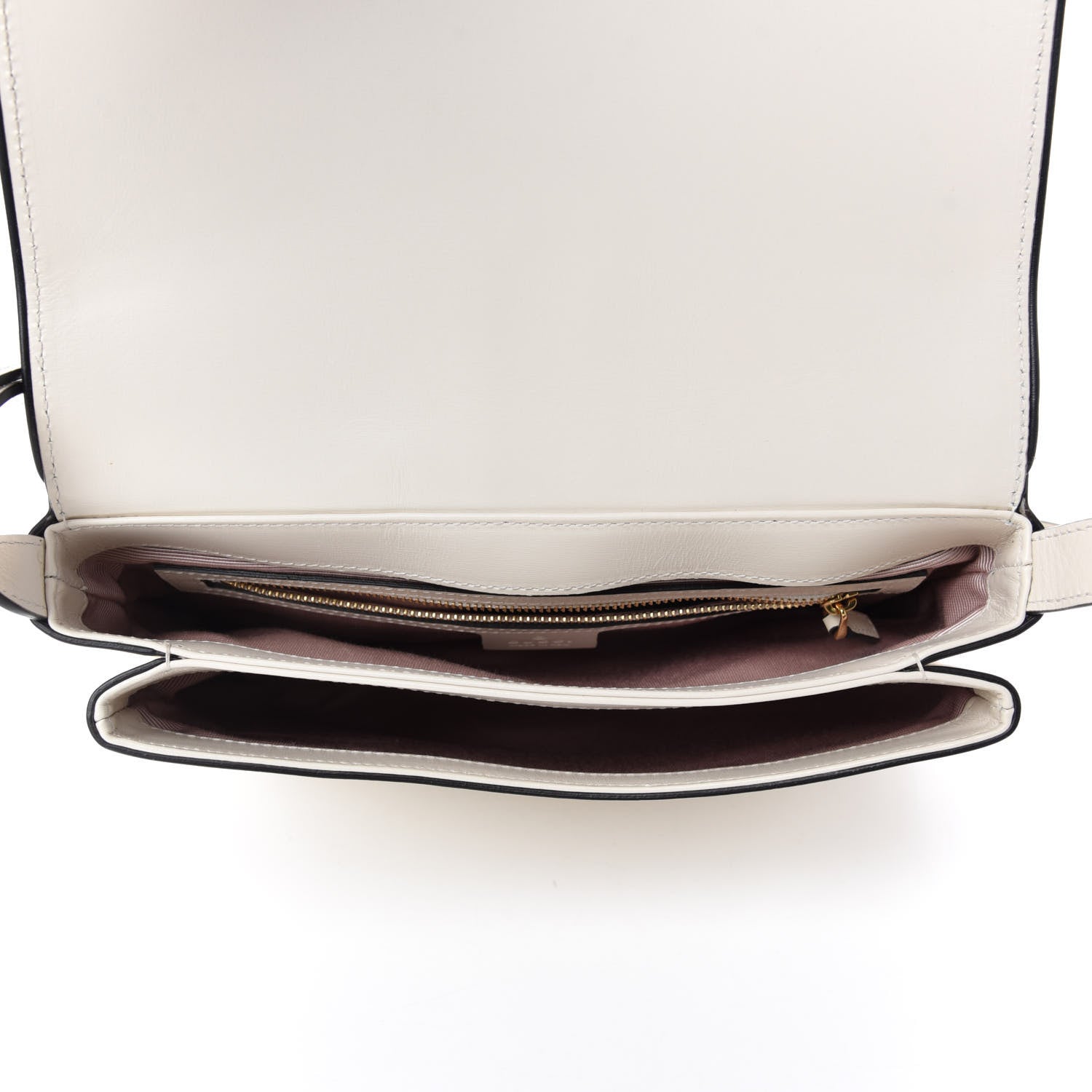Gucci Calfskin Medium Arli Flap Shoulder Bag White 5 of 10