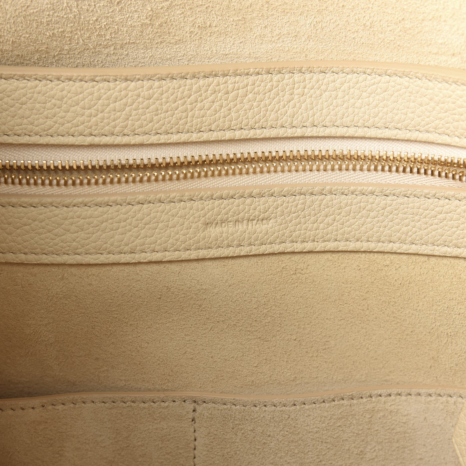 Celine Soft Grained Calfskin Small Belt Cabas Phantom Chalk 6 of 9
