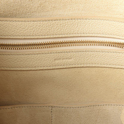 Celine Soft Grained Calfskin Small Belt Cabas Phantom Chalk 6 of 9