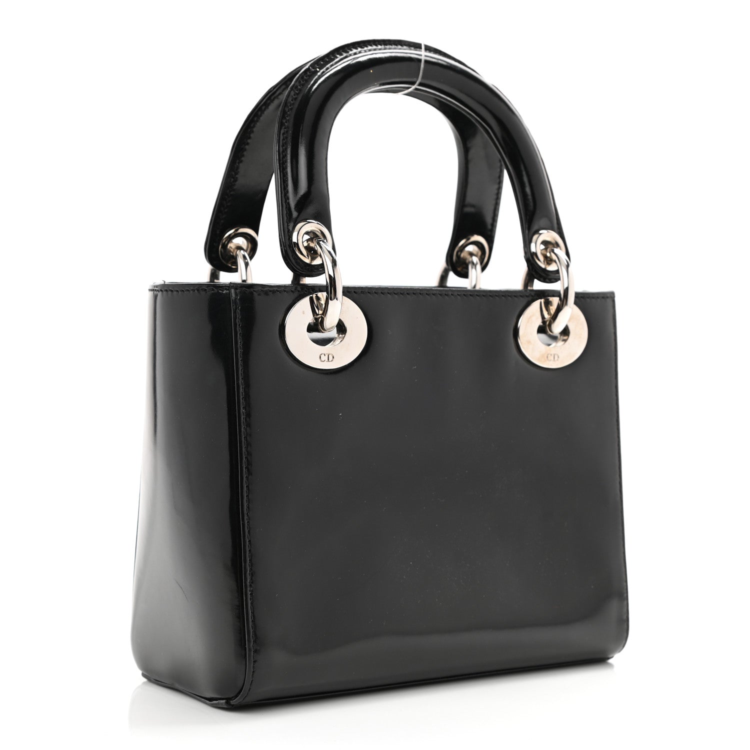 Christian Dior Glazed Calfskin Mini Lady Dior Black 3 of 10