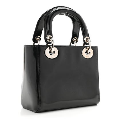 Christian Dior Glazed Calfskin Mini Lady Dior Black 3 of 10