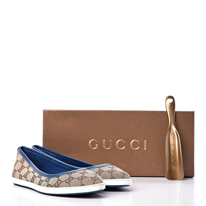 Gucci Monogram Ballet Flats 37 Blue 15 of 15