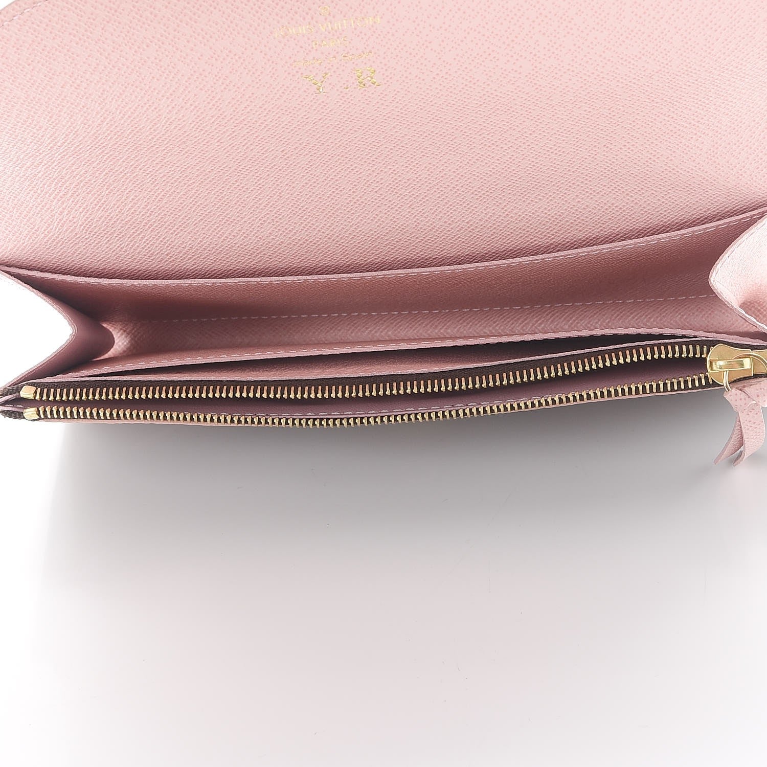 Louis Vuitton Damier Ebene Caissa Wallet Rose Ballerine 5 of 8