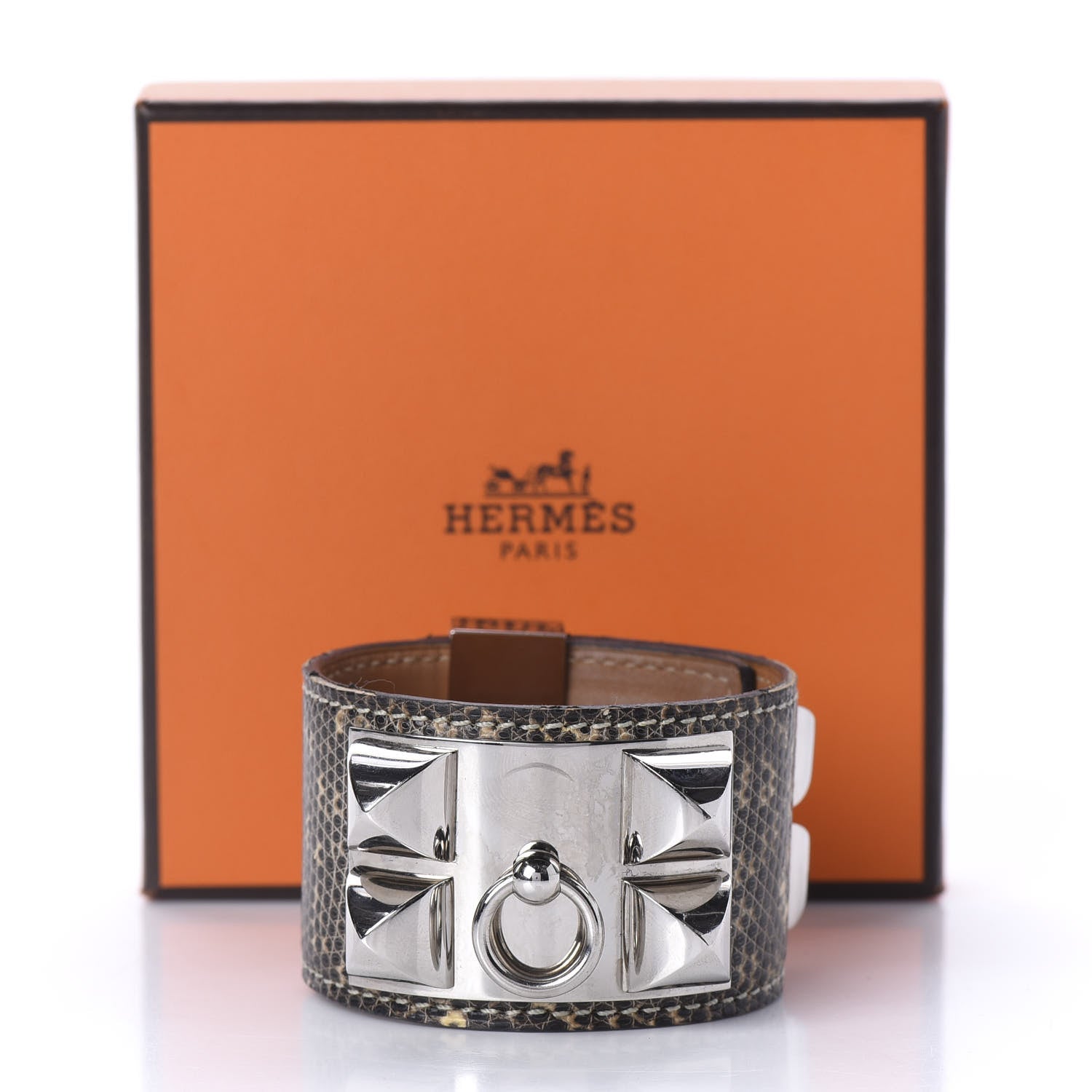 Hermes Lizard Collier De Chien CDC Bracelet Ombre 8 of 8
