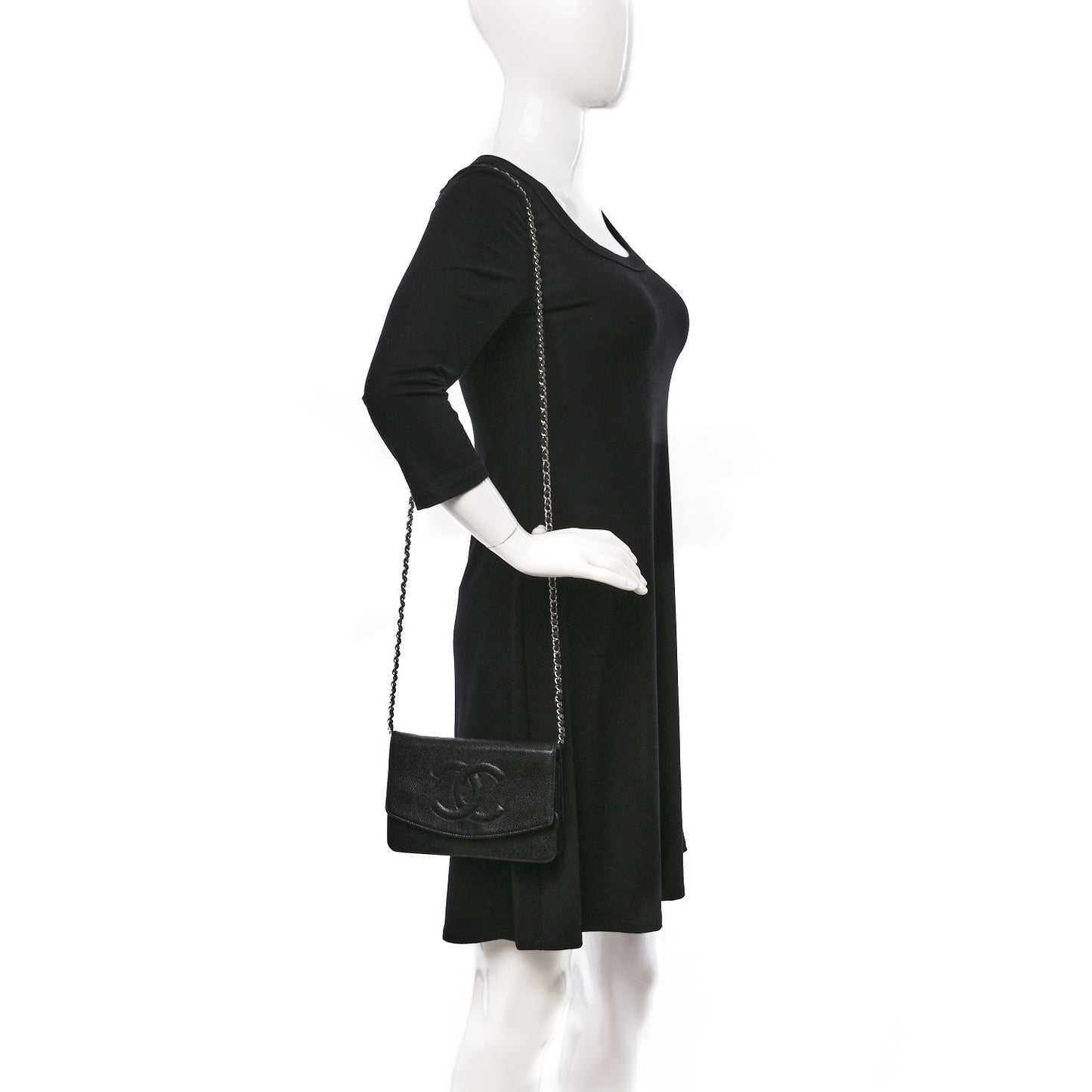 Caviar Timeless CC Wallet on Chain WOC Black