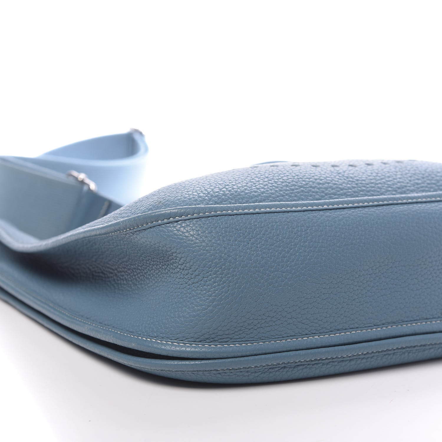 Hermes Taurillon Clemence Evelyne III GM Blue Jean 9 of 10