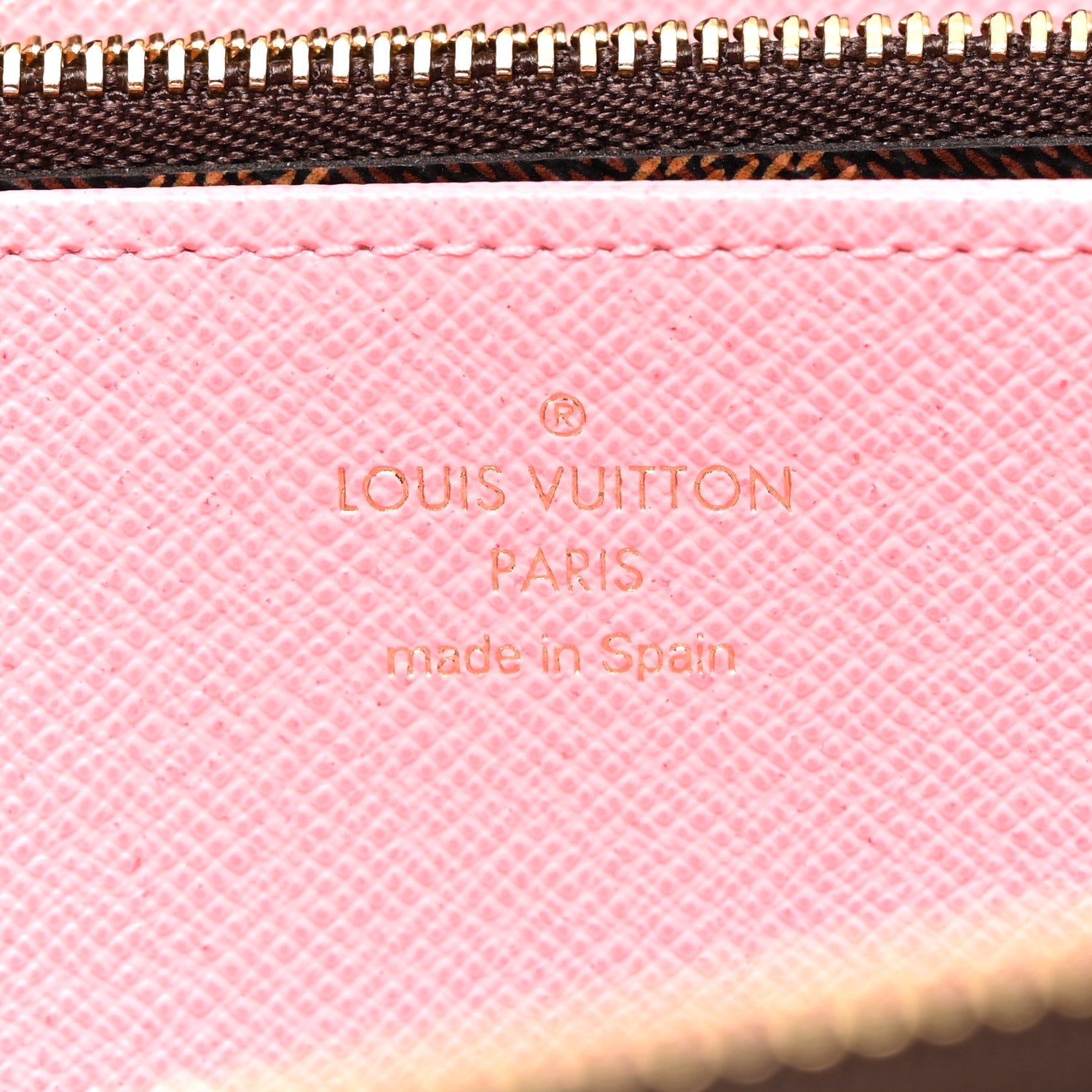 Louis Vuitton Damier Ebene Studded Zippy Wallet Rose Ballerine 7 of 7