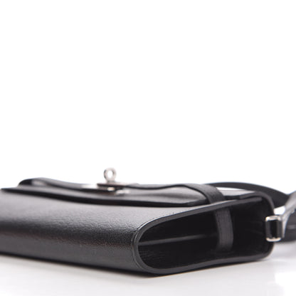 Hermes Chevre Mysore Kelly Wallet To Go Black 7 of 10