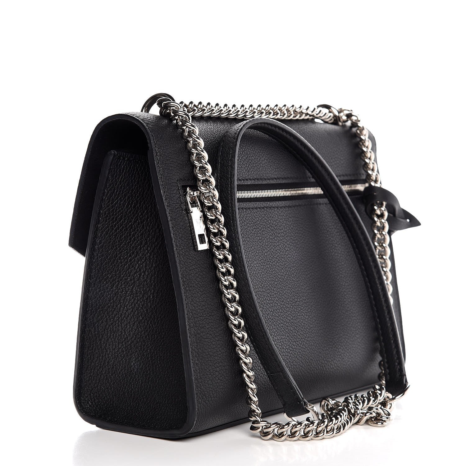Louis Vuitton Soft Calfskin My Lockme Chain Bag BB Black 3 of 8