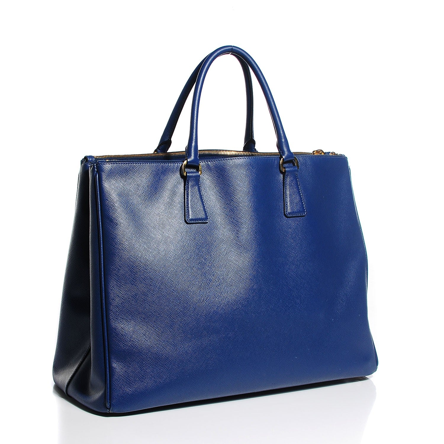 Prada Saffiano Lux Extra Large Galleria Double Zip Tote Bluette 3 of 10