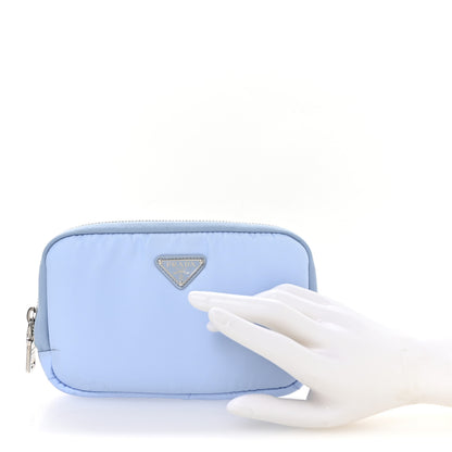 Prada Nylon Vela Cosmetic Pouch Celeste 2 of 7