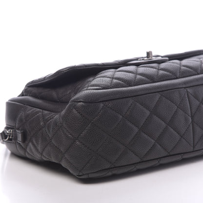 Chanel Caviar Quilted Travel Flap Tote Black 8 of 11