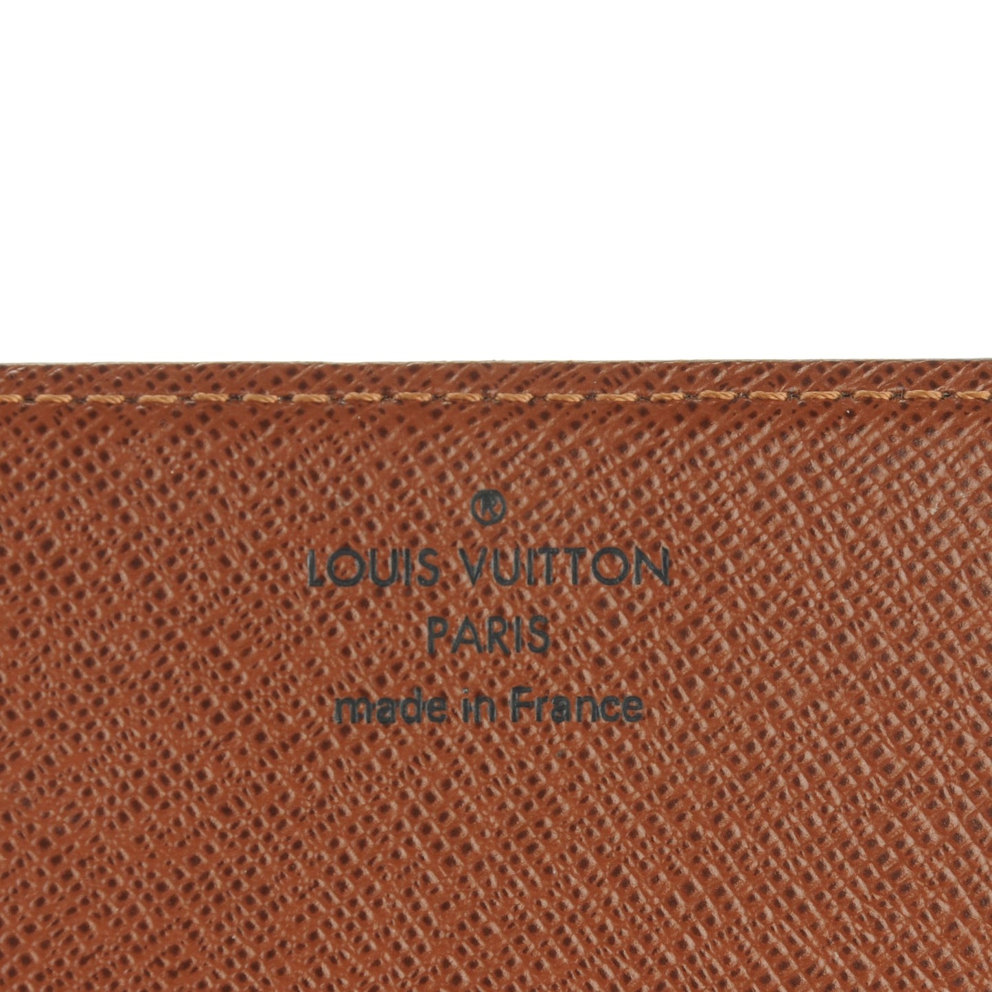 Monogram Simple Checkbook Holder Wallet Cover