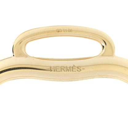 Hermes Permabrass Swift Bouclerie Pendant Necklace Gold 3 of 4